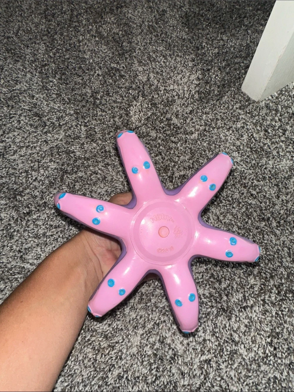 Nuby Purple Octopus Hoopla Bath Toy with Tossing Rings